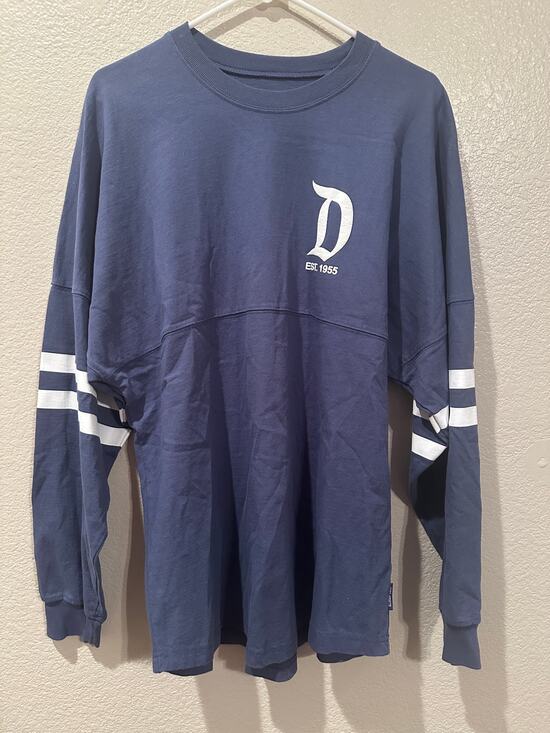 Disney Tops - NWOT Disney Parks Disneyland Blue and white athletic jersey spirit Jersey sz M